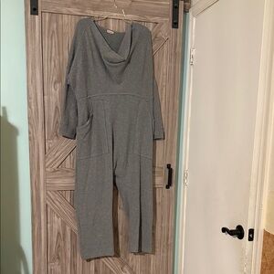 Free People Charcoal Gray Jumpsuit
